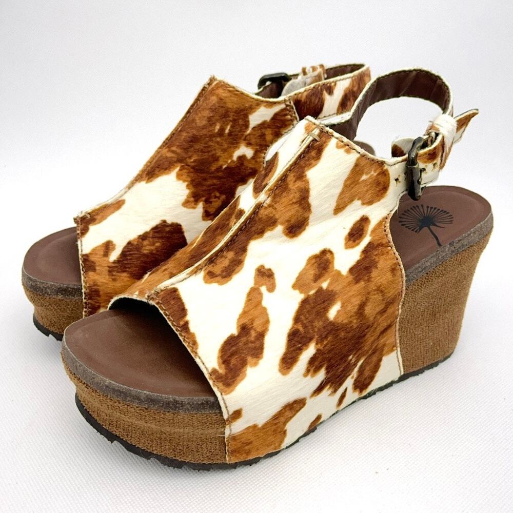 OTBT Jaunt Slingback Platform Wedge Sandals Cow - Picture 3 of 9